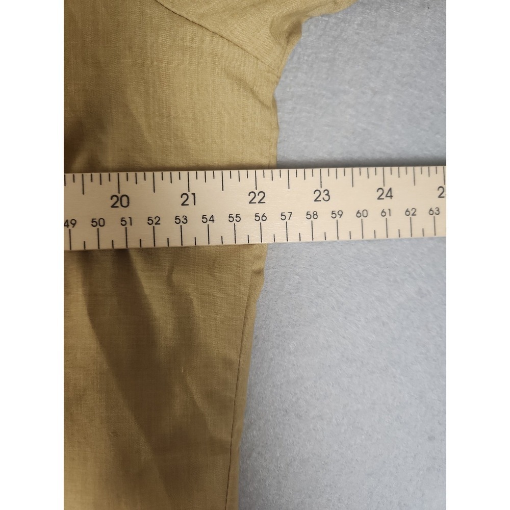 Vintage Champion Westerns Sz 16-35 Permanent Press Shirt Pearl Snap Button Tan - Picture 9 of 12